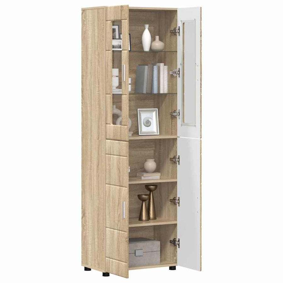 Hoge kast met plank Sonoma Eiken 60 x 35 x 182 cm Bewerkt hout