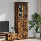 Tall cabinet FLORIN Smoked oak 60 x 35 x 182 cm Engineered wood