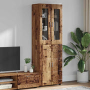 Hoge kast 60x35x182 cm oudhout bewerkt hout