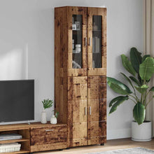 Hoge kast met plank Oudhout 60 x 35 x 182 cm Bewerkt hout