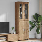 Tall cabinet FLORIN Artisan Oak 60 x 35 x 182 cm Engineered wood