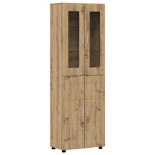 Hoge kast met plank Artisan Eiken 60 x 35 x 182 cm Bewerkt hout