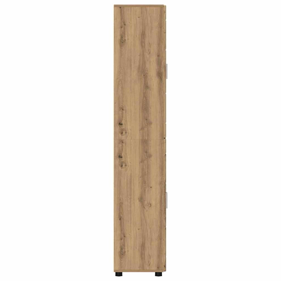 Hoge kast met plank Artisan Eiken 60 x 35 x 182 cm Bewerkt hout