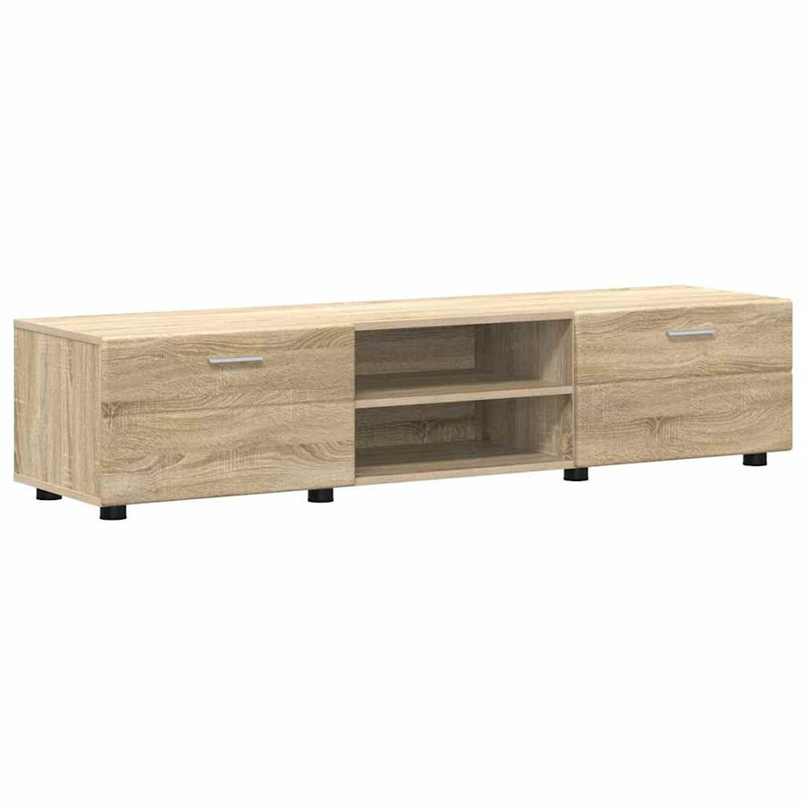 Tv-meubelset met lade met plank Sonoma Eiken Bewerkt hout