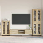 TV cabinet set with drawer FLORIN Sonoma Oak Engineered wood
