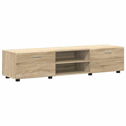 Tv-meubelset met lade met plank Sonoma Eiken Bewerkt hout