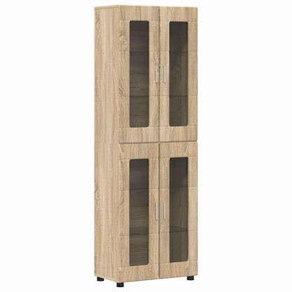 Tv-meubelset met lade met plank Sonoma Eiken Bewerkt hout