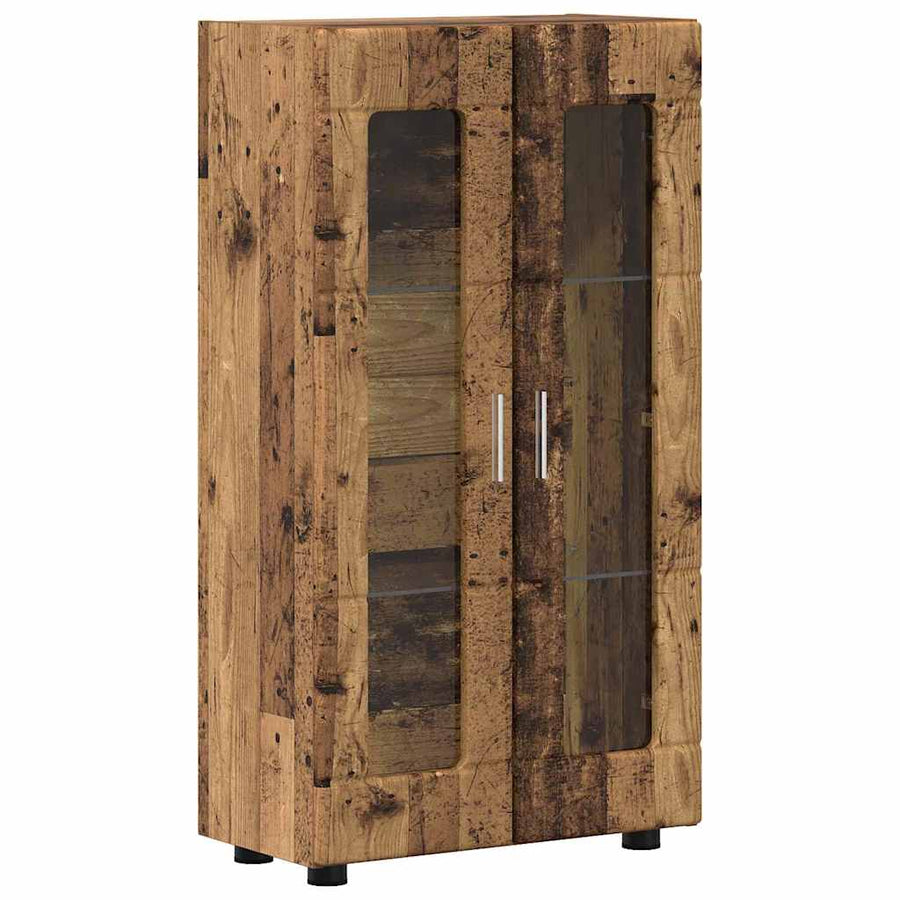 Tv-meubelset met lade met plank met opslag Oudhout Bewerkt hout