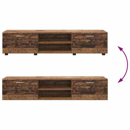 Tv-meubelset met lade met plank met opslag Oudhout Bewerkt hout