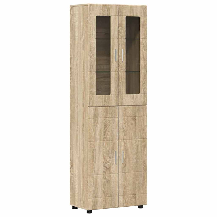 Tv-meubelset met lade met plank Sonoma Eiken Bewerkt hout