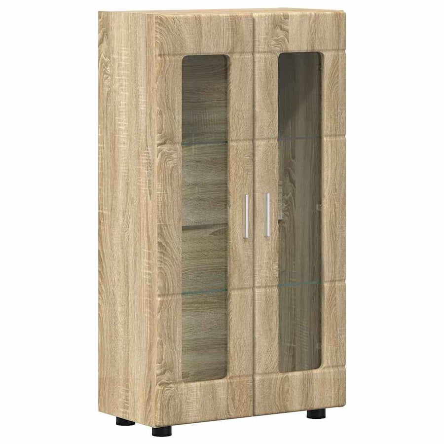 Tv-meubelset met lade met plank Sonoma Eiken Bewerkt hout