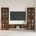TV stand set with drawer FLORIN Smoked oak Engineered wood