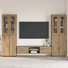 TV Unit Set with Drawer FLORIN Artisan Oak Engineered Wood