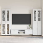 TV stand set with drawer with shelf FLORIN White Engineered wood