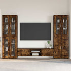 TV stand set with drawer FLORIN Smoked oak Engineered wood
