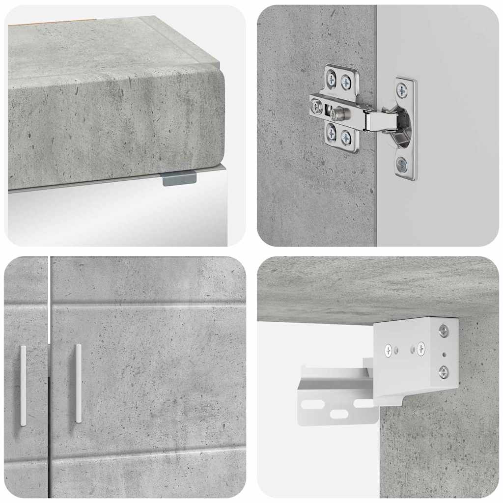 Badkamermeubelset TULUM 2 pcs Beton Grijs 60 x 34 x 63 cm