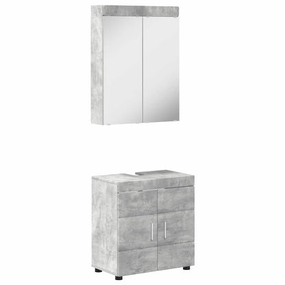 Badkamermeubelset TULUM 2 pcs Beton Grijs 60 x 34 x 63 cm