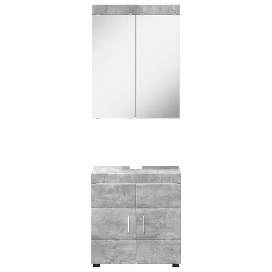 Badkamermeubelset TULUM 2 pcs Beton Grijs 60 x 34 x 63 cm