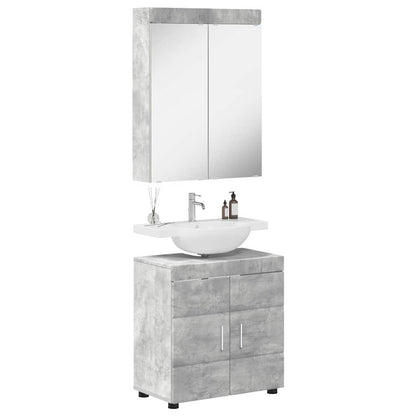 Badkamermeubelset TULUM 2 pcs Beton Grijs 60 x 34 x 63 cm