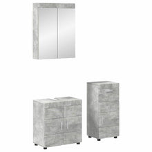Badkamermeubelset TULUM 3 pcs Beton Grijs 60 x 34 x 63 cm