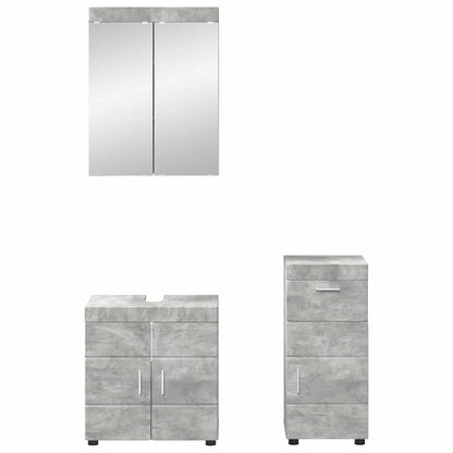 Badkamermeubelset TULUM 3 pcs Beton Grijs 60 x 34 x 63 cm