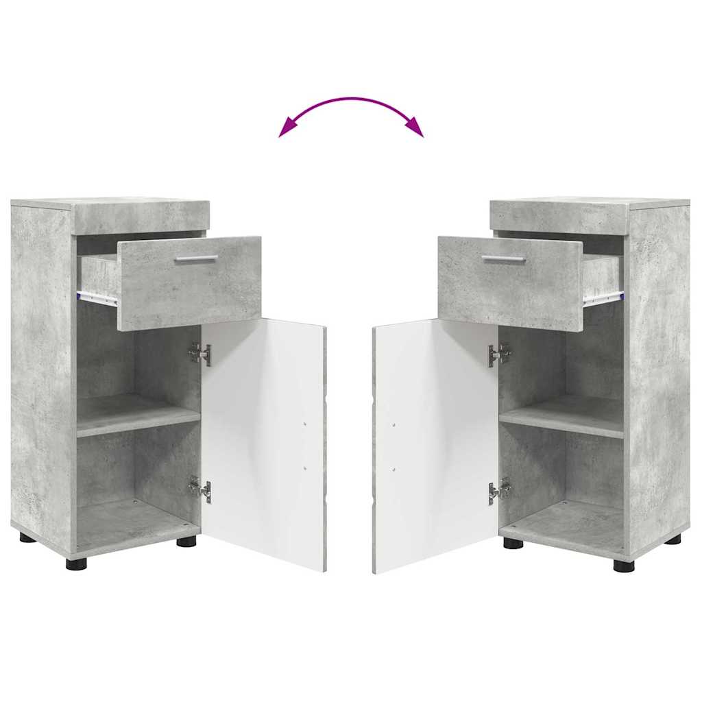 Badkamermeubelset TULUM 3 pcs Beton Grijs 60 x 34 x 63 cm