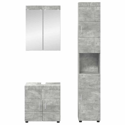 Badkamermeubelset TULUM 3 pcs Beton Grijs 60 x 34 x 63 cm