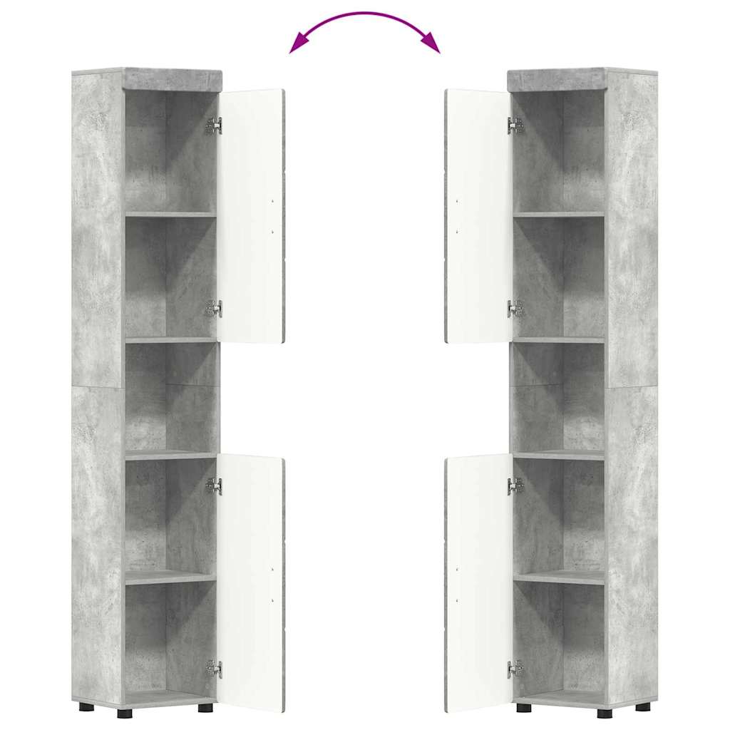 Badkamermeubelset TULUM 3 pcs Beton Grijs 60 x 34 x 63 cm