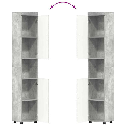 Badkamermeubelset TULUM 3 pcs Beton Grijs 60 x 34 x 63 cm