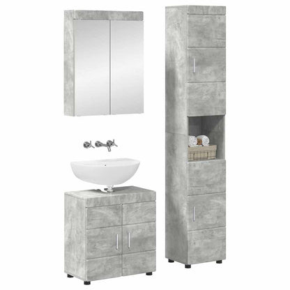 Badkamermeubelset TULUM 3 pcs Beton Grijs 60 x 34 x 63 cm