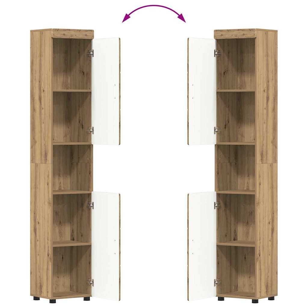 Badkamermeubelset TULUM 3 pcs Artisan Eiken 60 x 34 x 63 cm