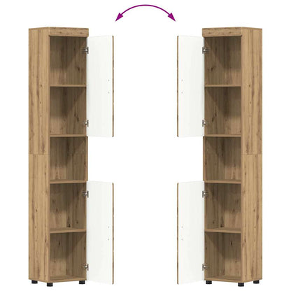 Badkamermeubelset TULUM 3 pcs Artisan Eiken 60 x 34 x 63 cm