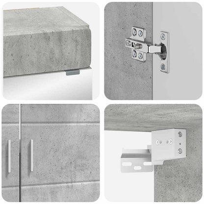Badkamermeubelset TULUM 4 pcs Beton Grijs 60 x 34 x 63 cm