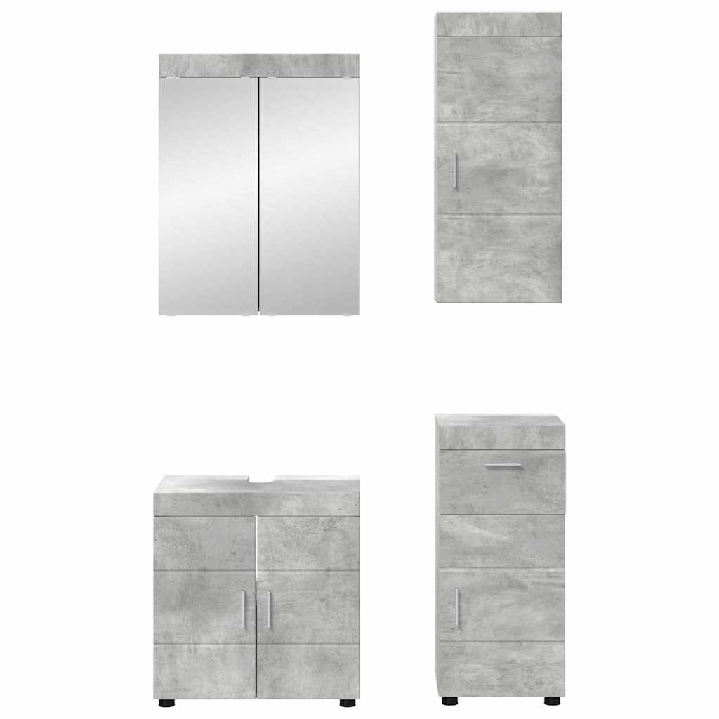 Badkamermeubelset TULUM 4 pcs Beton Grijs 60 x 34 x 63 cm
