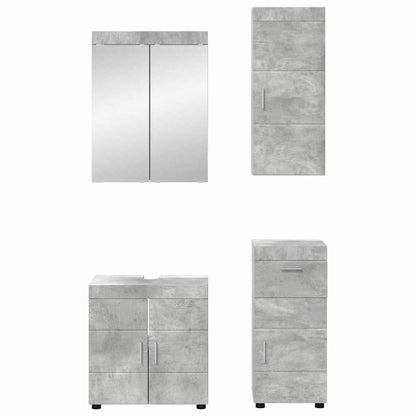 Badkamermeubelset TULUM 4 pcs Beton Grijs 60 x 34 x 63 cm