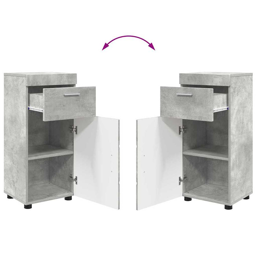 Badkamermeubelset TULUM 4 pcs Beton Grijs 60 x 34 x 63 cm