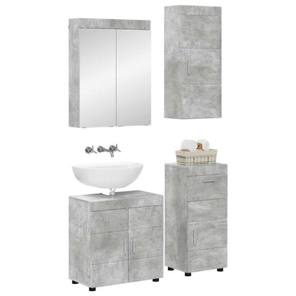 Badkamermeubelset TULUM 4 pcs Beton Grijs 60 x 34 x 63 cm