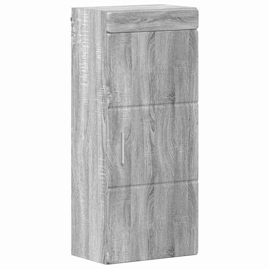 Badkamermeubelset met lade TULUM Grijs Sonoma Bewerkt hout