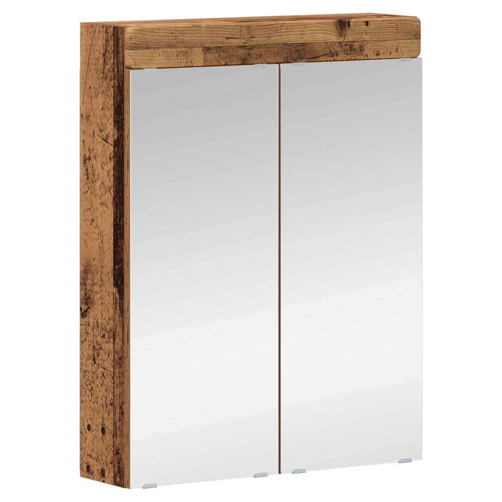 Badkamermeubelset met lade met plank TULUM Oudhout Bewerkt hout