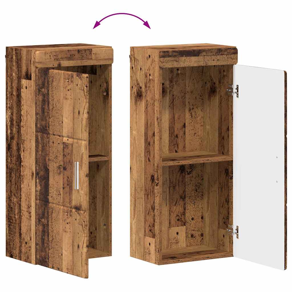 Badkamermeubelset met lade met plank TULUM Oudhout Bewerkt hout