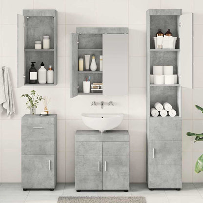 Badkamermeubelset TULUM 5 pcs Beton Grijs 60 x 34 x 63 cm
