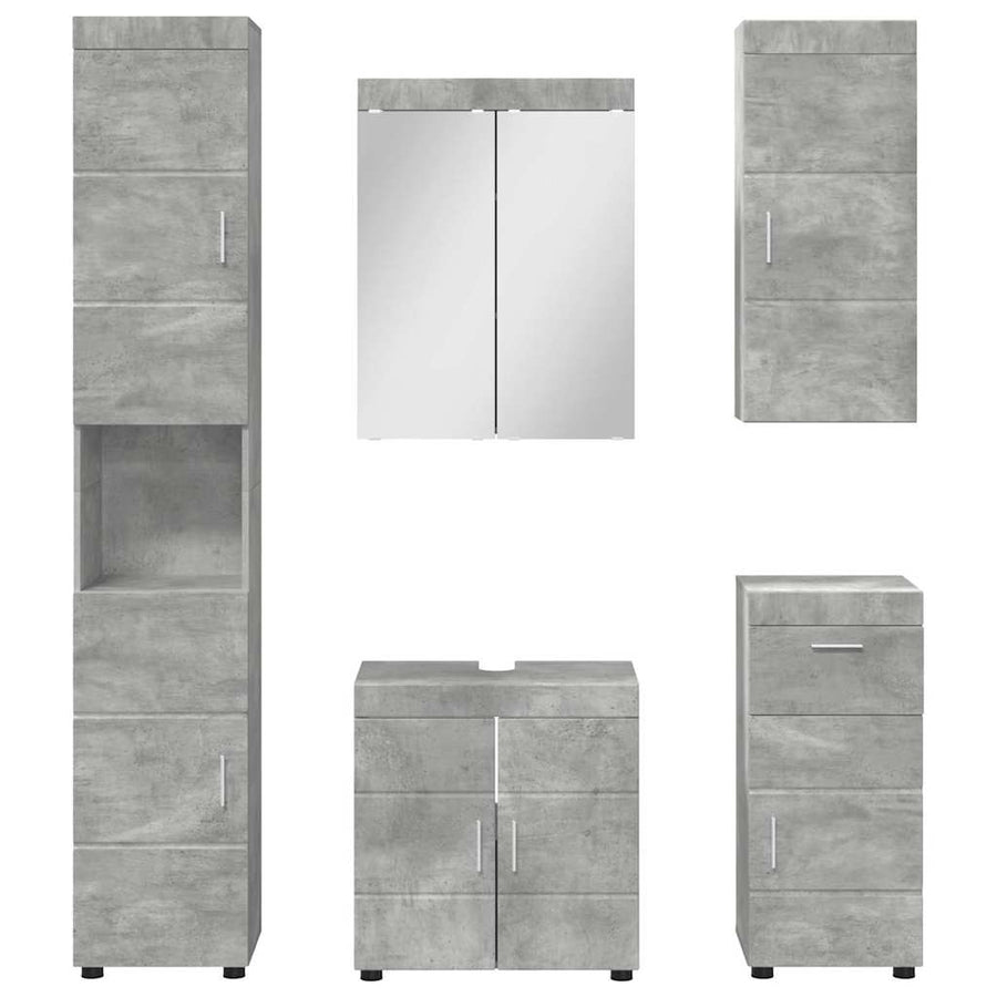 Badkamermeubelset TULUM 5 pcs Beton Grijs 60 x 34 x 63 cm