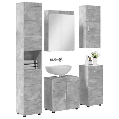 Badkamermeubelset TULUM 5 pcs Beton Grijs 60 x 34 x 63 cm