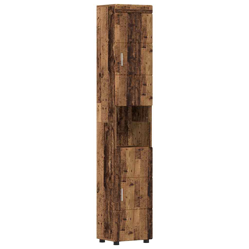 Badkamermeubelset met lade met plank TULUM Oudhout Bewerkt hout