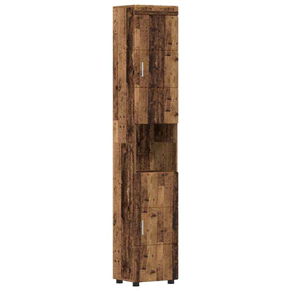 Badkamermeubelset met lade met plank TULUM Oudhout Bewerkt hout