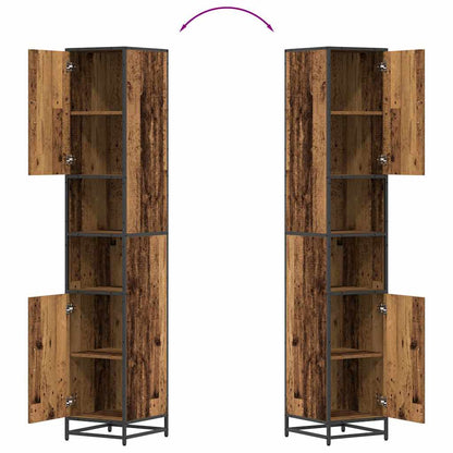 Badkamermeubelset Oud Hout 35 x 37,5 x 188,5 cm Bewerkt hout