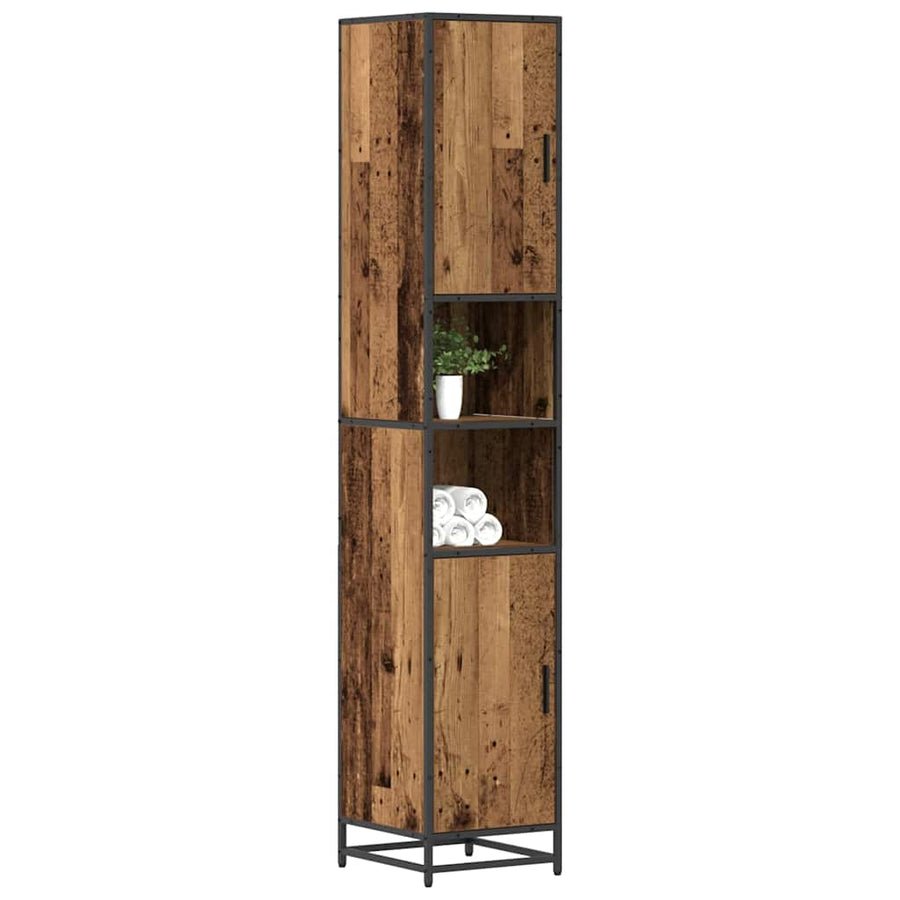 Badkamermeubelset Oud Hout 35 x 37,5 x 188,5 cm Bewerkt hout