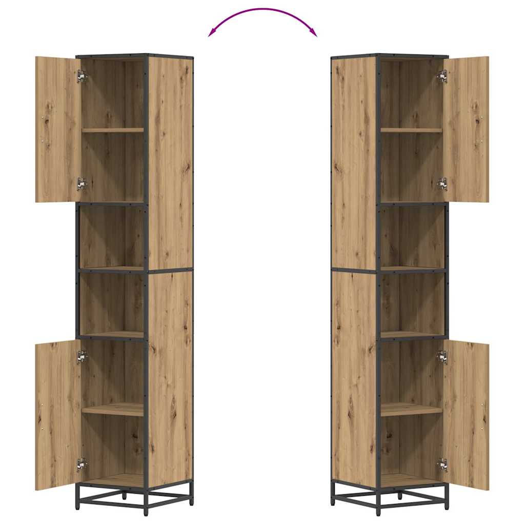 Badkamermeubelset Met Plank Artisan Eiken 35 X 37,5 X 188,5 Cm artisanaal eikenkleurig
