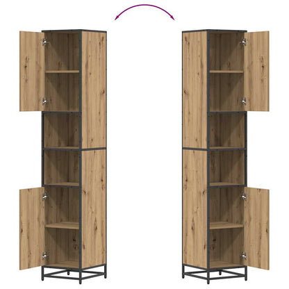 Badkamermeubelset Met Plank Artisan Eiken 35 X 37,5 X 188,5 Cm artisanaal eikenkleurig