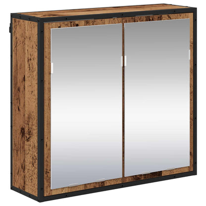 Badkamermeubelset Met Lade 2 Pcs Bewerkt Hout Oud hout